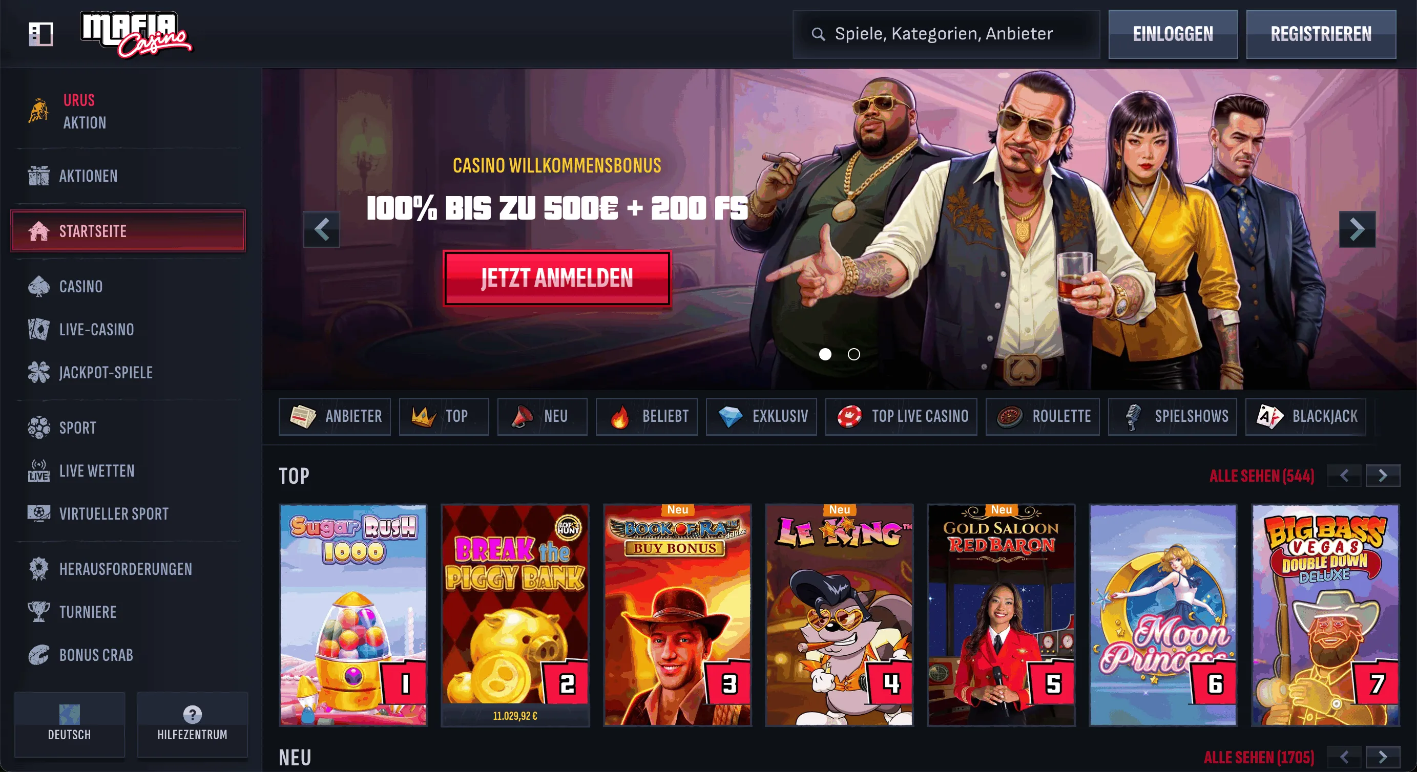 Mafia Casino Website Mafia Casino Homepage